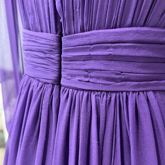 Zuhair Murad Silk Chiffon Beaded V-Neck Gown Dress - Picture 9 of 15